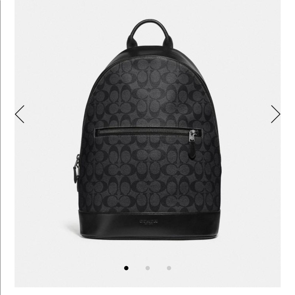 NWT 🔱 West Slim Backpack In Signature Canvas